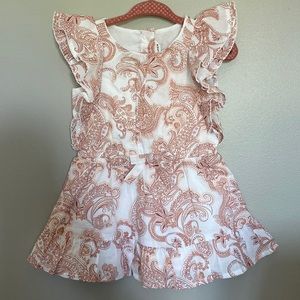 Patterned dress.